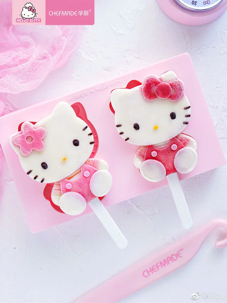 Hello kitty силиконовая форма подлинный авторизованный силиконовый мороженое