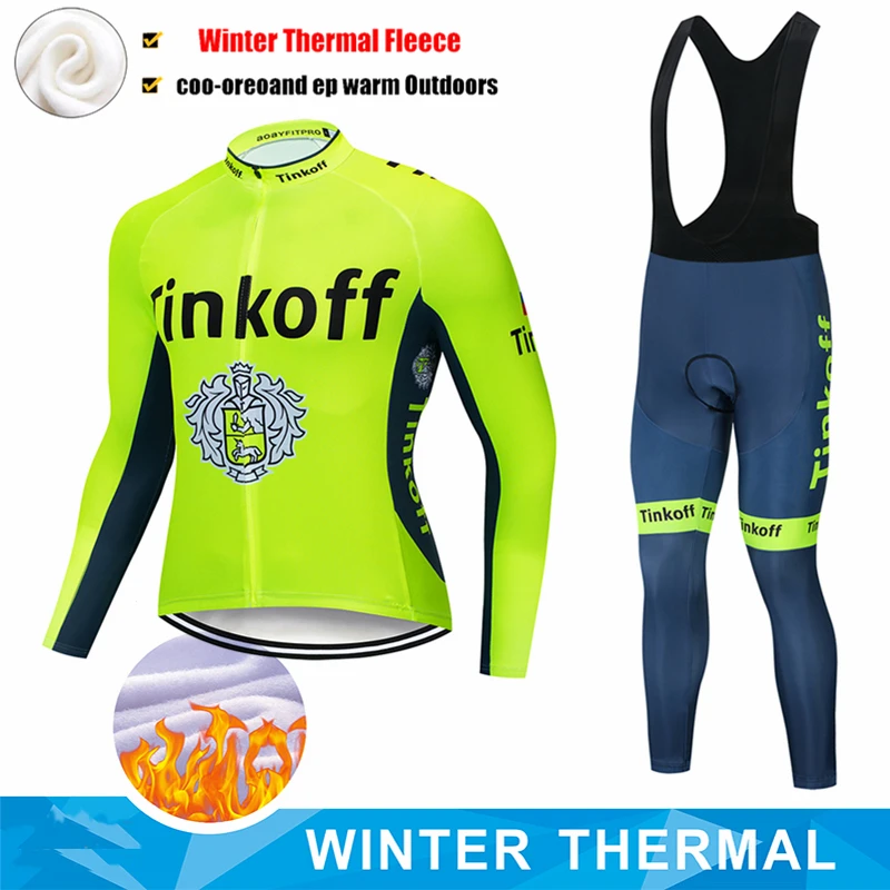 Tinkoff теплая зимняя теплая флисовая одежда для велоспорта NW Мужской трикотажный костюм для езды на велосипеде MTB Одежда комбинезон комплект