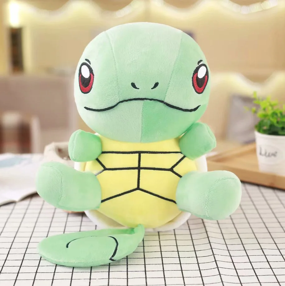 TAKARA TOMY Pokemon 30 см Lapras Eevee Fennekin Marowak Psyduck Плюшевые игрушки прекрасный Аниме Кукла мягкая чучела подарок для девушки - Цвет: Squirtle