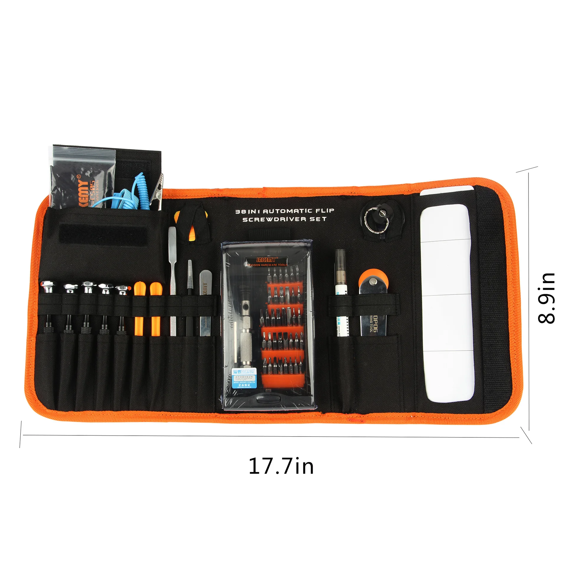

Jakemy JM-P13 Hardware Tools Combination Screwdriver Set Profession Maintenance Mobile Phone Computer Tool Kit