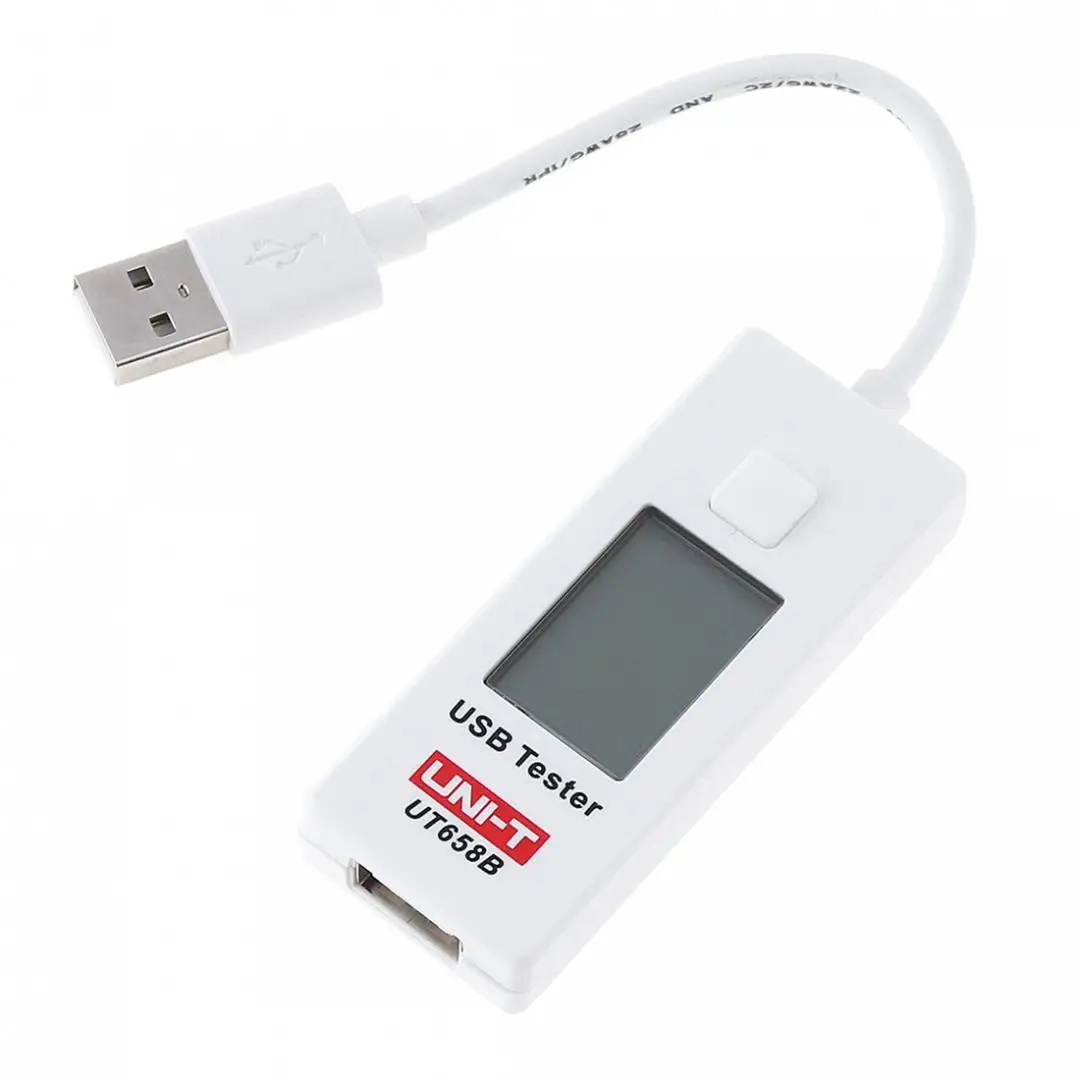 UNI-T UT658B Портативный 9 в 3.5A 10 см USB Напряжение монитор измеритель тока Емкость тестер с ЖК цифровой и подсветкой