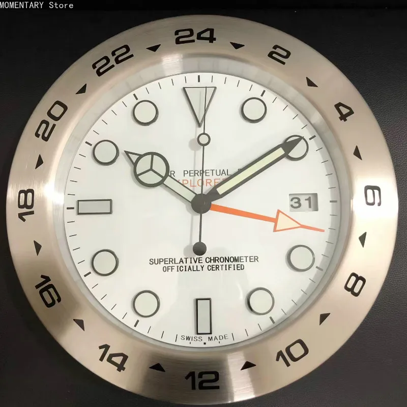 

Gold Luxury Wall Clocks Home Decor Metal Luminous Silent 3d Wall Clock Watches Home Decor Calendar Relogio table clock azanclock