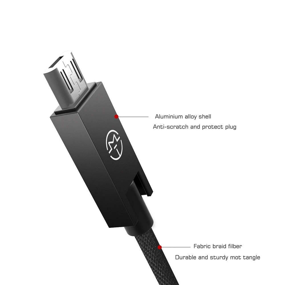 Caseme Micro usb-кабель Android нейлоновое плетеное Зарядное устройство USB для Micro USB кабель для быстрой зарядки для samsung Xiaomi htc Tablet