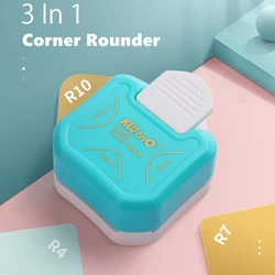 Mini 3-in-1 Corner Rounder Trimmer Punching Machine R4/R7/R10mm 3-Way DIY Cutter for Paper Card Album Photo A6732