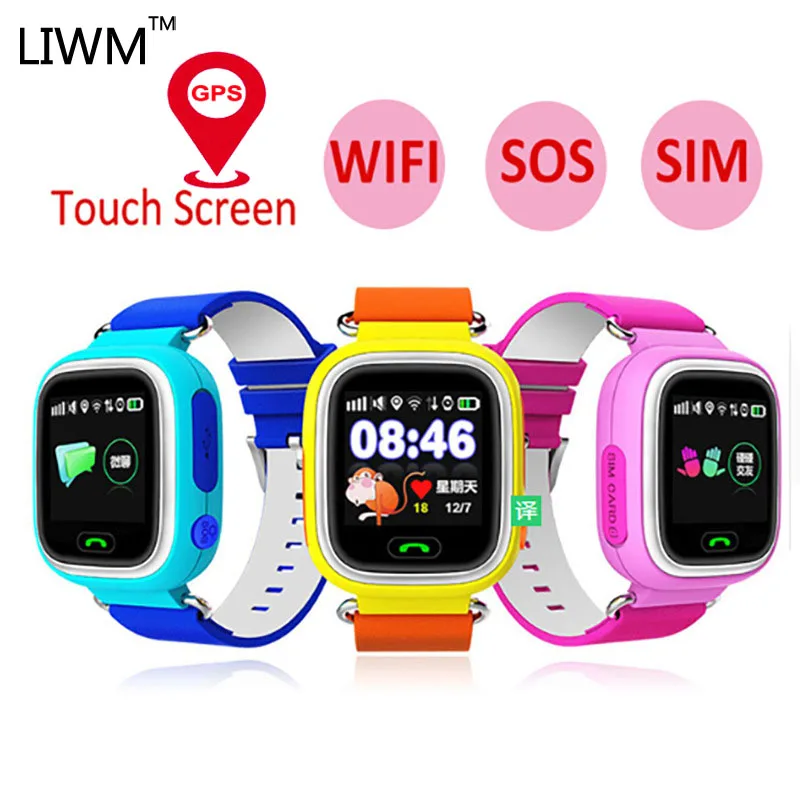 Günstige Q90 Gps Kind Smart Uhr Telefon Position Kinder Uhr Wifi Farbe Touch Screen Gps Positioning Sos Baby Kind Smart Uhr q50 Q80