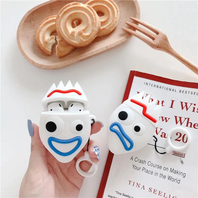 

For AirPods 2 Case 3D Toy Story Fokry Cartoon Soft Silicone Wireless Earphone Cases For Apple Airpods Case Cute Cover Funda