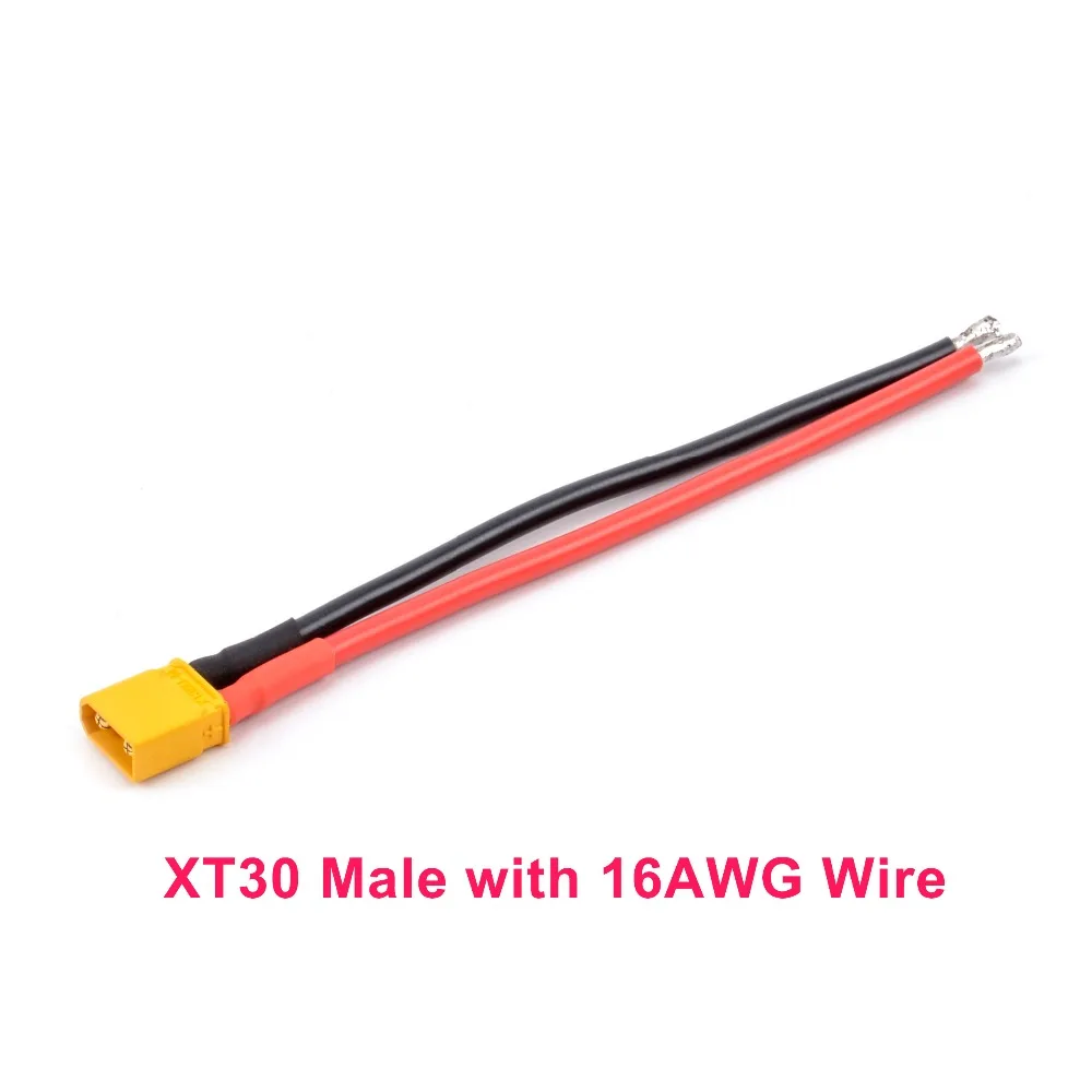 XT30 Male with 16AWG Wire