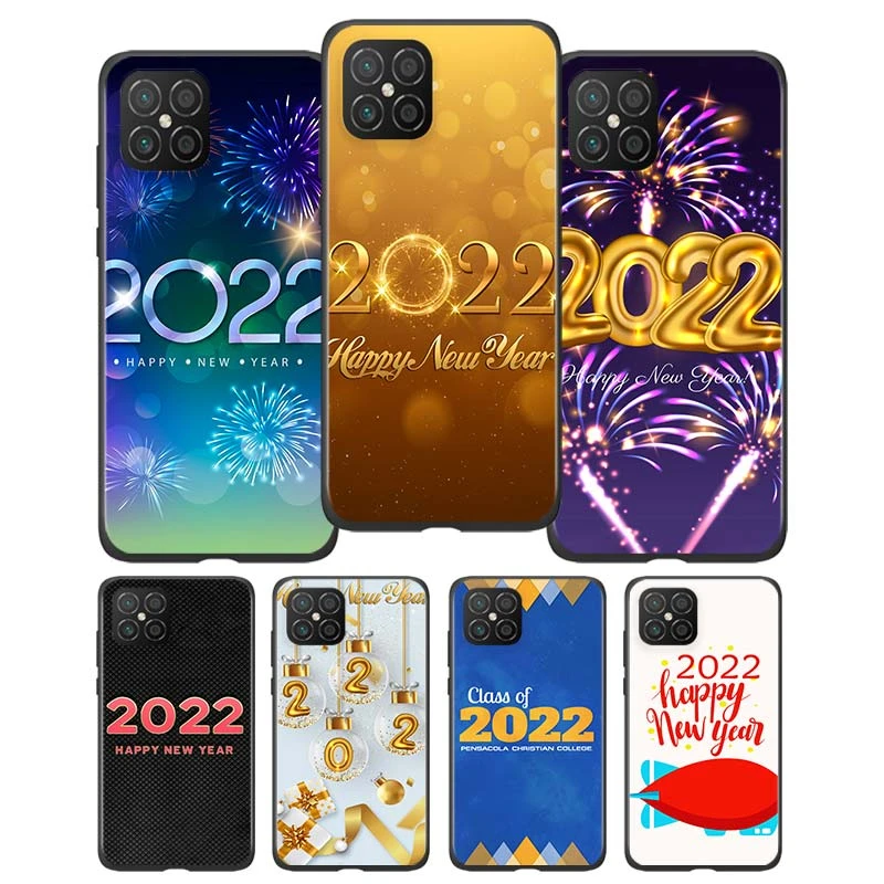 Christmas 2022 Phone Christmas Happy New Year 2022 For Huawei Nova 2I 3E 3I 4E 5Z 5E 5T 7I 8 7 6  5 Se 5G 5I Pro 2 3 Lite 2017 Plus Black Phone Case|Phone Case & Covers| -  Aliexpress