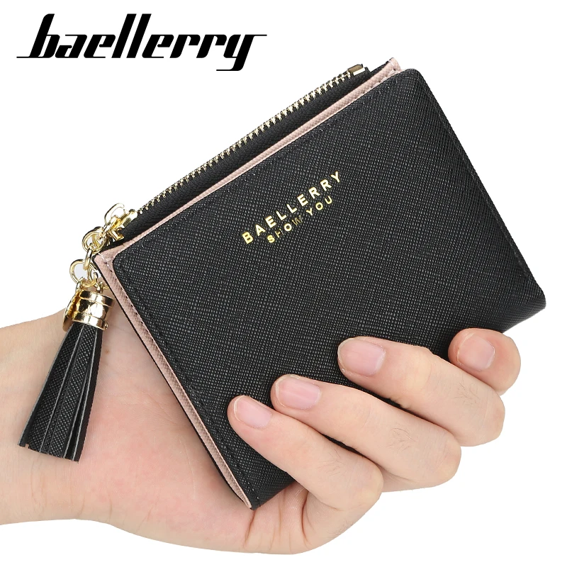 Модный женский кошелек Baellerry 2020 кожаный маленький на молнии для монет держатель