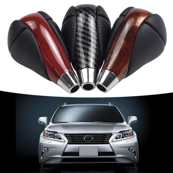

Walnut Leather Chrome Automatic Transmission Gear Shift Knob For Lexus RX350 RX450h IS250 IS350 ES300 ES350 GS300 GS350 LS460