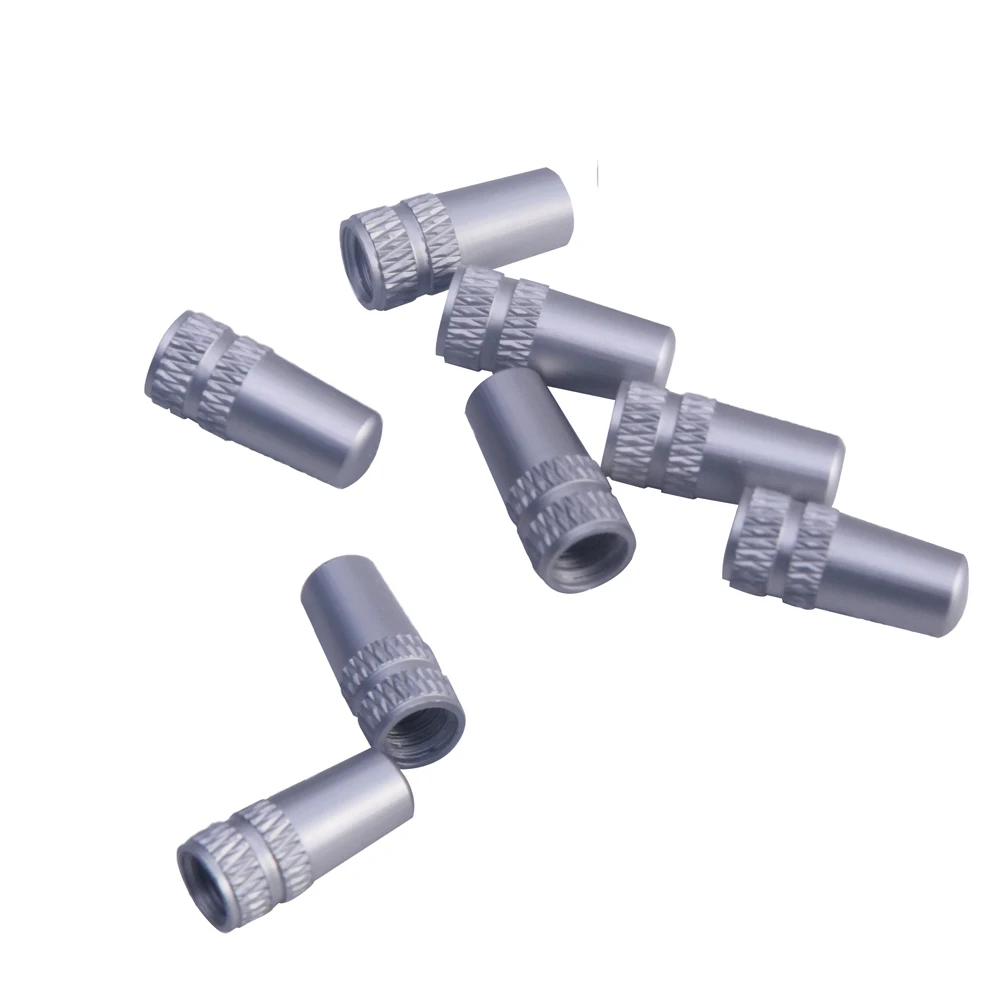 silver 10 шт./лот, колпачок Presta, велосипедное фиксационное колесо с ниппелем типа Presta, обода шины, шток, Воздушная крышка s, пылезащитная крышка, Аксессуары для велосипеда# H915 - Цвет: silver