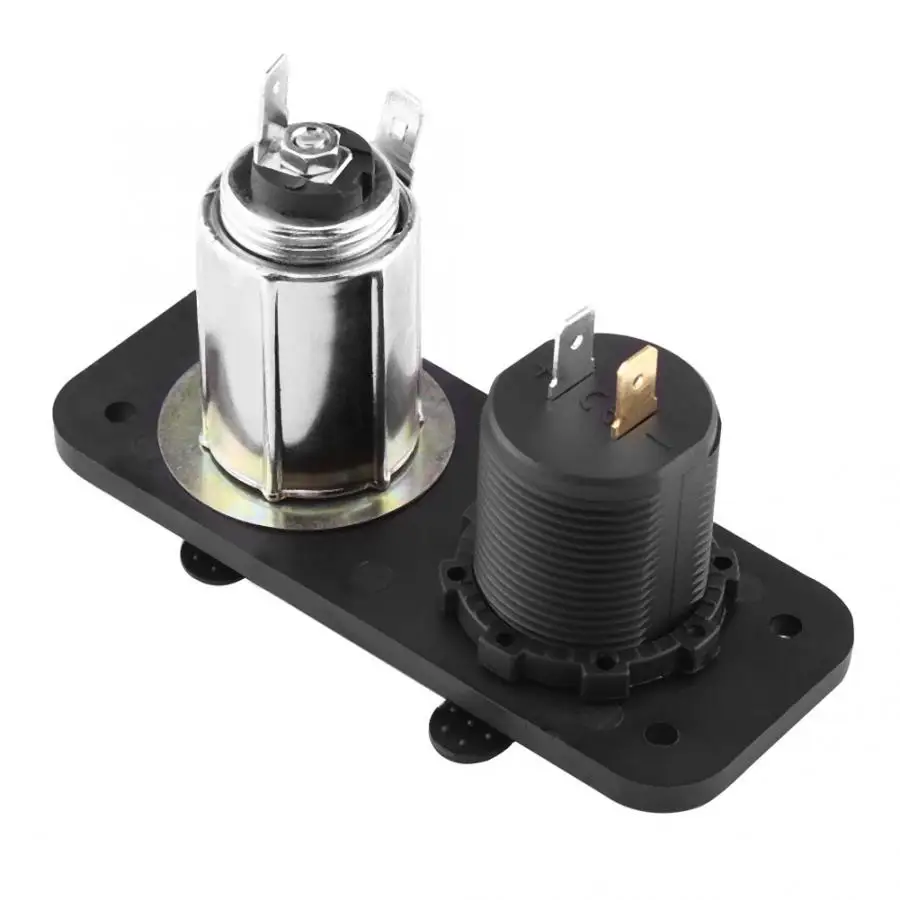 12 V-24 V прикуривателя Dual USB Автомобильное зарядное устройство вольтметр светодиодный Дисплей для автомобилей яхты RV USB Accesorios Automovil