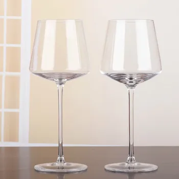 

400-500ml Simple High-End Red Wine Glass Lead-Free Crystal Glass Goblet Wine Cup Drinkware Bar Restaurant Home Glasses