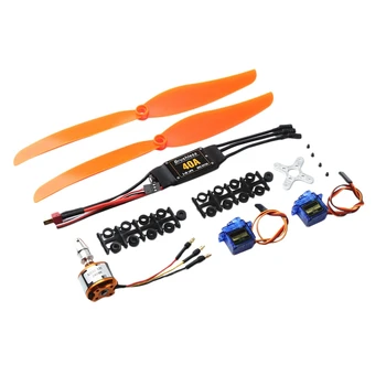 

A2212 1000KV Brushless Motor 40A ESC SG90 9G Micro-Servo 1060 Propeller for RC Fixed Wing Plane Helicopter