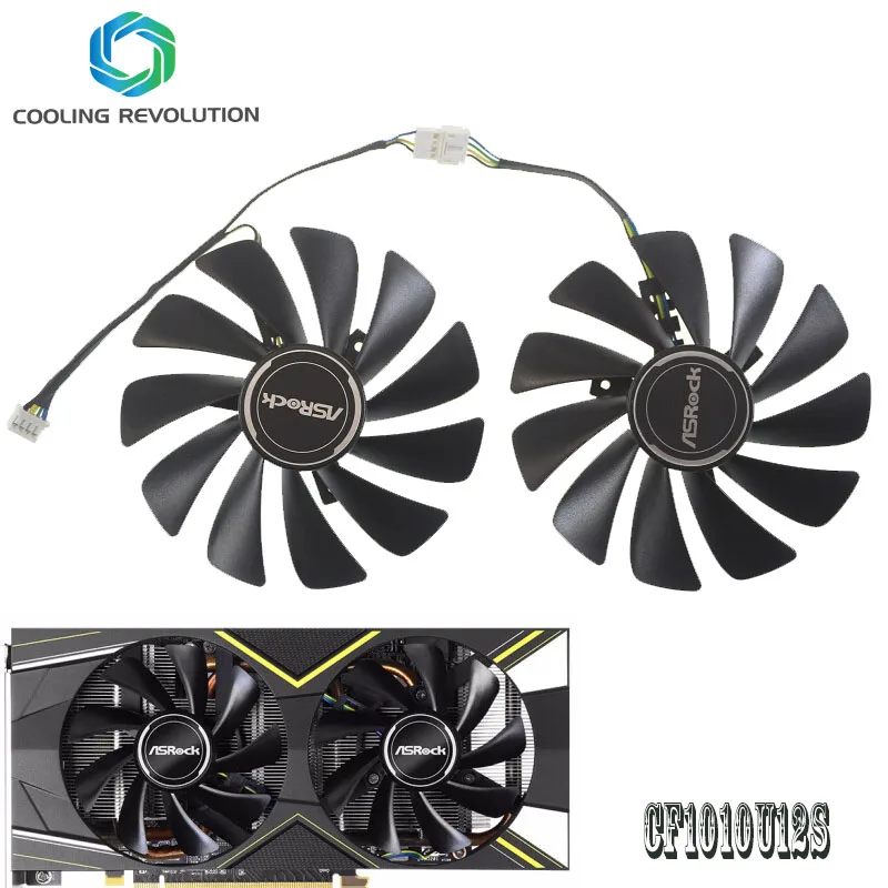 95MM CF1010U12S DC12V 0.45A 4Pin RX5600XT RX5700XT Graphics Fan for ASRock RX 5600 XT RX 5700 XT Challenger