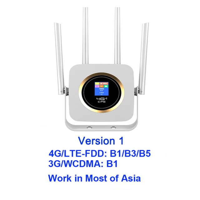 TianJie 4G LTE Wifi роутер CPE 4G модем Мобильная точка доступа беспроводной Wifi широкополосный с SIM Solt Ap Wi fi роутер вселенный шлюз - Цвет: Version 1