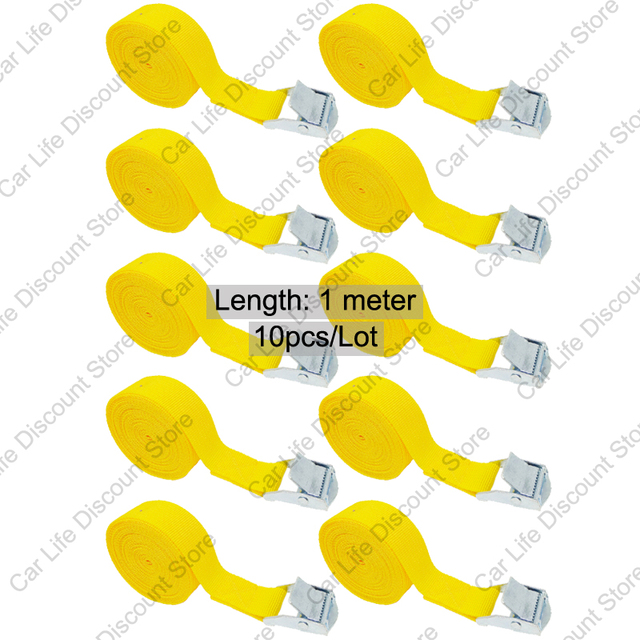 Buckle Tie-Down Belt Cargo Straps For Car Motorcycle Bike With Metal Buckle Belt Strong Ratchet Lashing Strap for Luggage