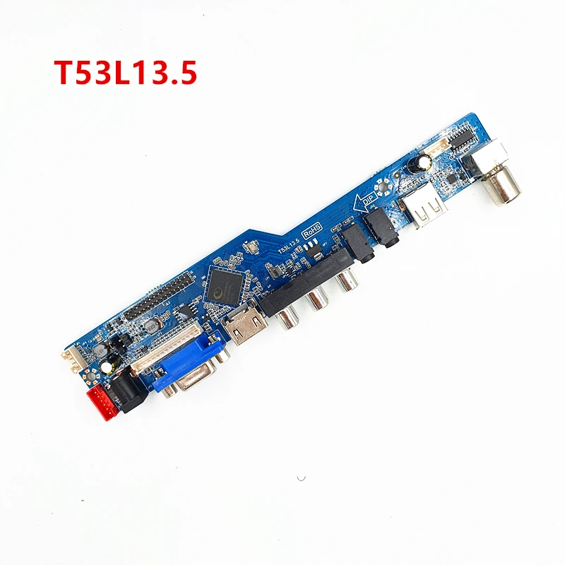 Новая материнская плата LCD TV T53L13.5 V53 Чип Драйвер ТВ платы Бесплатная ди бесплатное