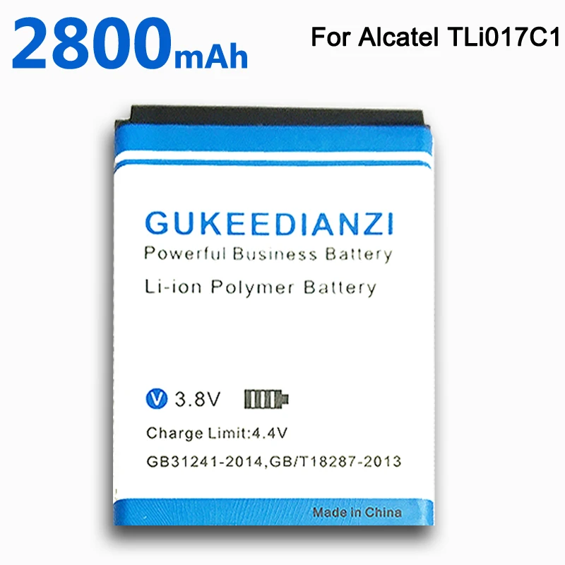 2800 мА/ч, Батарея для Alcatel OneTouch PIXI 3 4," 5019D 5017D 5017A 5017X5017 5027B TLi017C1/TLi017C2 VODAFONE Smart Скорость 6