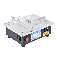 Mini wielofunkcyjny stół piła pulpit elektryczny piły małe gospodarstwa domowego narzędzie tnące DIY tokarka stołowa do obróbki drewna maszyna do narzędzia