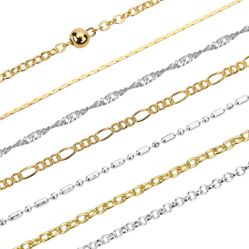 Gold and Silver Link Chains - 5m Bulk