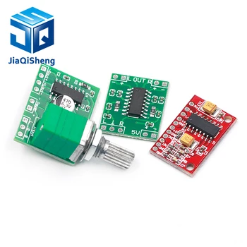 

1pcs/lot PAM8403 Super mini digital amplifier board 2 * 3W Class D digital amplifier board efficient 2.5 to 5V USB power supply