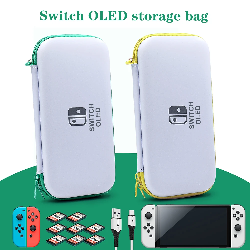 

For Nintendo Switch OLED Protective Pouch Hard Carry Storage Bag Pochette Game Console Carrying Case waterproof Outgoing handbag