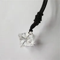 Natural stone quartz white crystal pendant pendulum merkaba pendants chakra pendule suspension healing 2