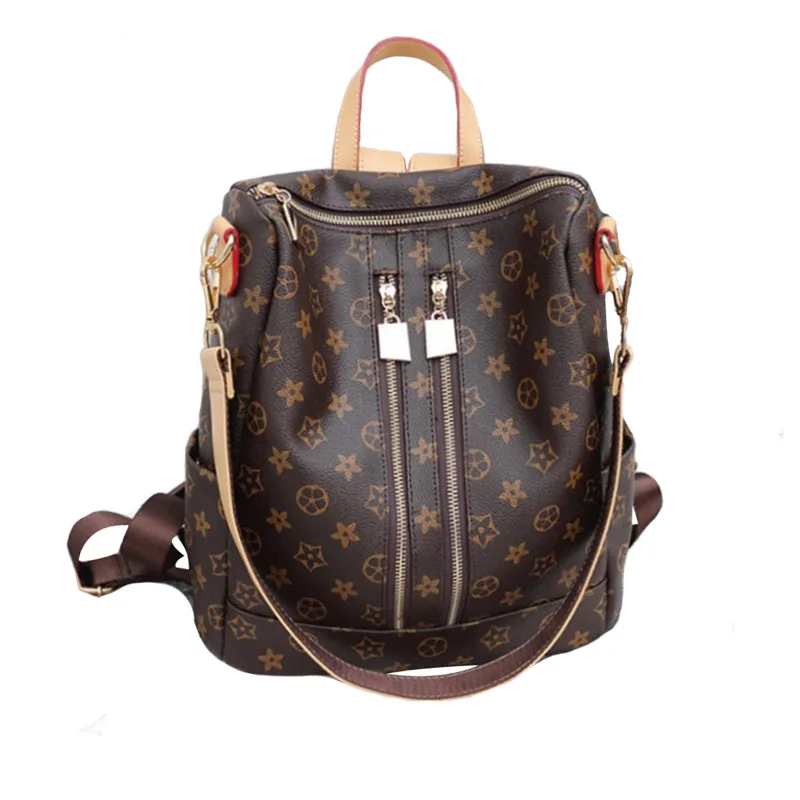 

New Style Backpack Women's 2019 Casual Versatile Fashion Backpack Printed Simple Hand Shoulder Dual Purpose Travel Bag