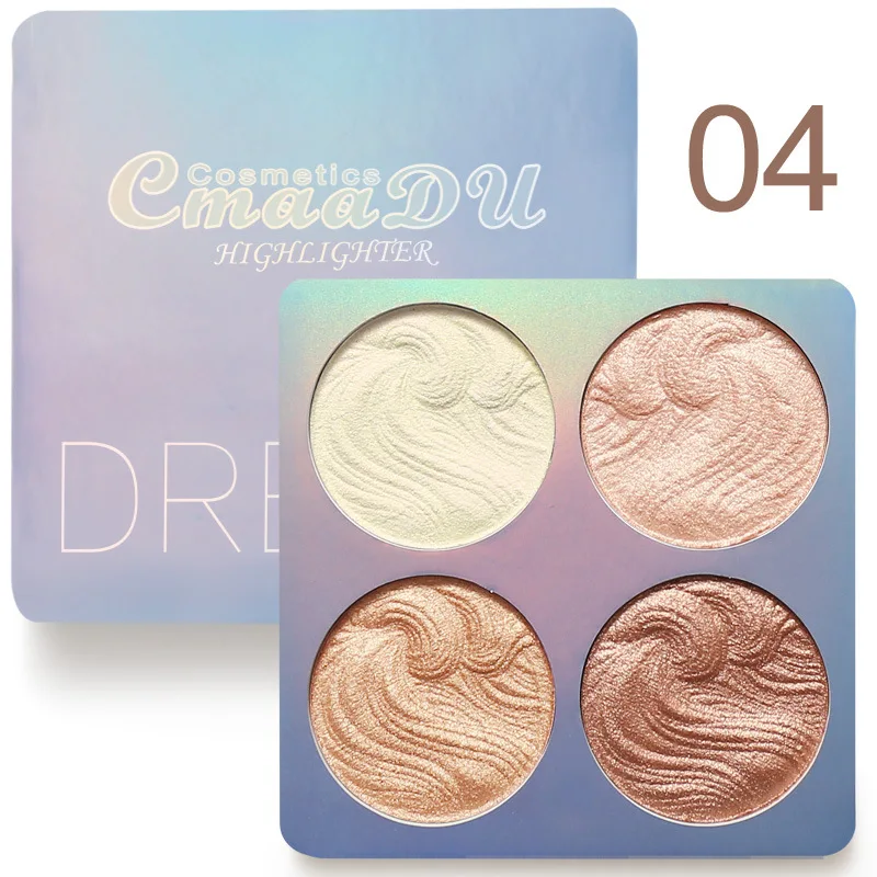 170197-037505.jpg 4Color Face Highlighter Palette Bronzer Contouring Highlight Powder Makeup Face Shimmer Shine High Lighter Iluminador Maquillaje