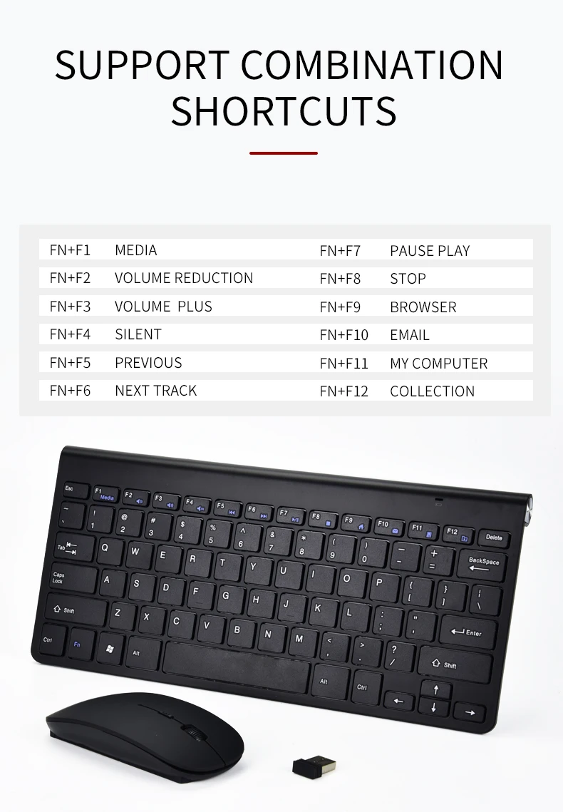para ios android 2.4g mini teclado mouse