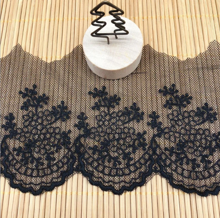 Elegant Gold and Silver Floral Venice Guipure Lace Trim - 2 Meters, 10.5cm Wide