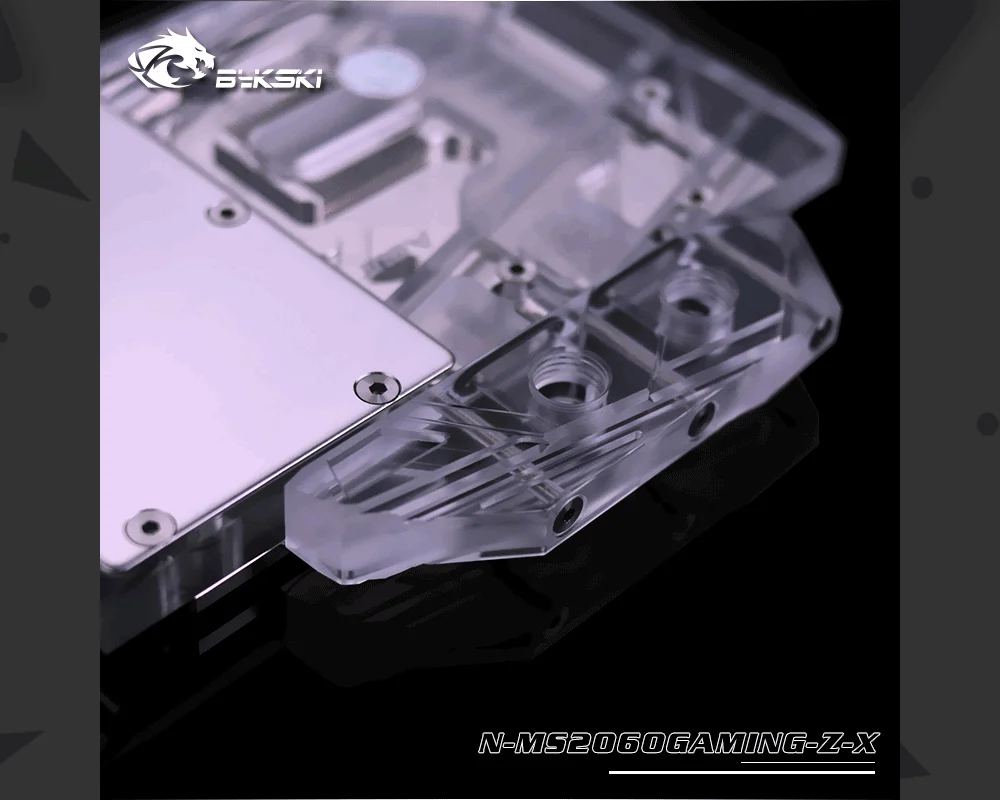 Bykski N-MS2060GAMING-Z-X, Full Cover Graphics Card Water Cooling Block For MSI RTX2060 Gaming Z 6G  