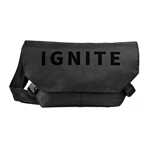 Xiaomi IGNITE, спортивный рюкзак на одно плечо, мужская спортивная сумка, многофункциональный рюкзак для отдыха на одно плечо - Цвет: Черный