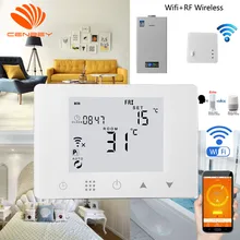 wifi thermostat термостат регулятор температуры Термостат wifi FR беспроводной подогрев пола термостаты центральное отопление батарея программируемый комнатный термостат для бойлера 16А 220 В wireless thermostat alexa