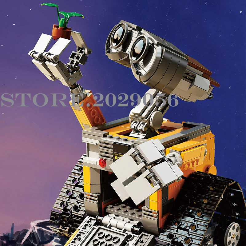 16003, WALL-E, идеи, технический робот, 21303, игрушки, модель, детские конструкторы, развивающие подарки на день рождения, серия Oscar Movie