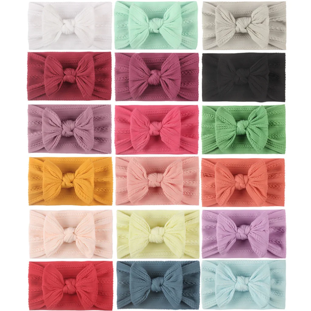 1 PCS Baby Girl Headband Infant Hair Jacquard Accessories Bows Newborn Headwear Rabbit Ear Headwrap Gift Toddlers Bandage Ribbon Baby Accessories Baby Accessories