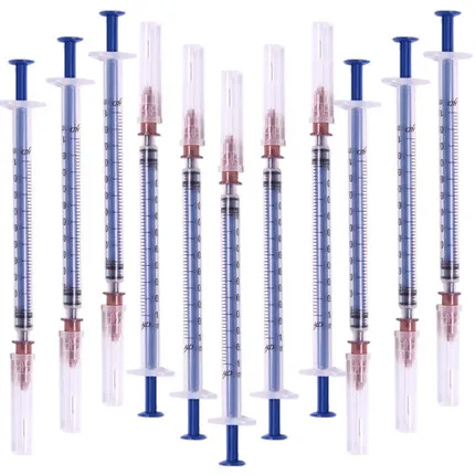 10 шт./партия, 1 мл, 2 мл, 5 мл, 10 мл, 20 мл, 30 мл, одноразовые медицинские шприцы для стерилизации, инъекция с игольчатой головкой