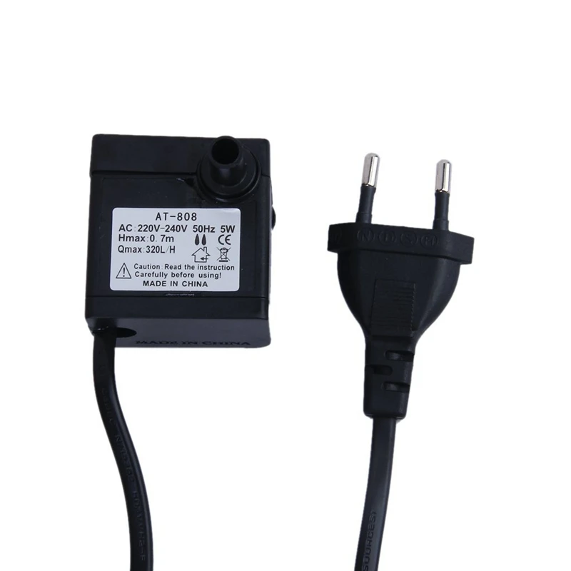 Promotion- AC 220-240V 5W Submersible Water Pump for Aquarium Pond Fountain EU Plug