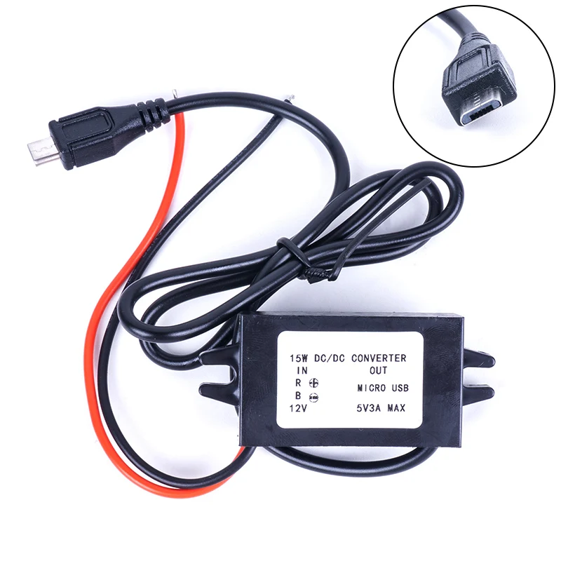 12V 24V 36V 48V(8 V-с алюминиевой крышкой, 50В) до 5V 3A микро мини-usb DC преобразователь понижающий Напряжение регулятор постоянного тока Мощность конвертер для автомобилей