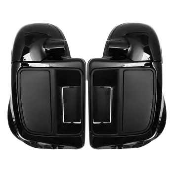 

Motorcycle Black Lower Vented Leg Fairing Glove Box Fit For Harley Touring Street Glide Ultra Road King 2014-2019