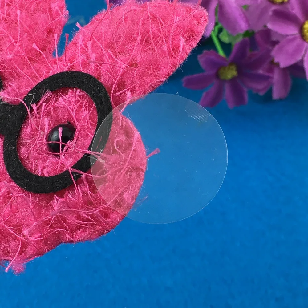 

500PCS/Lot Transparent circular Stickers PVC Sealing adhesive Labels Clear waterproof Sticker Labels For Gift/Box/gift/envelope