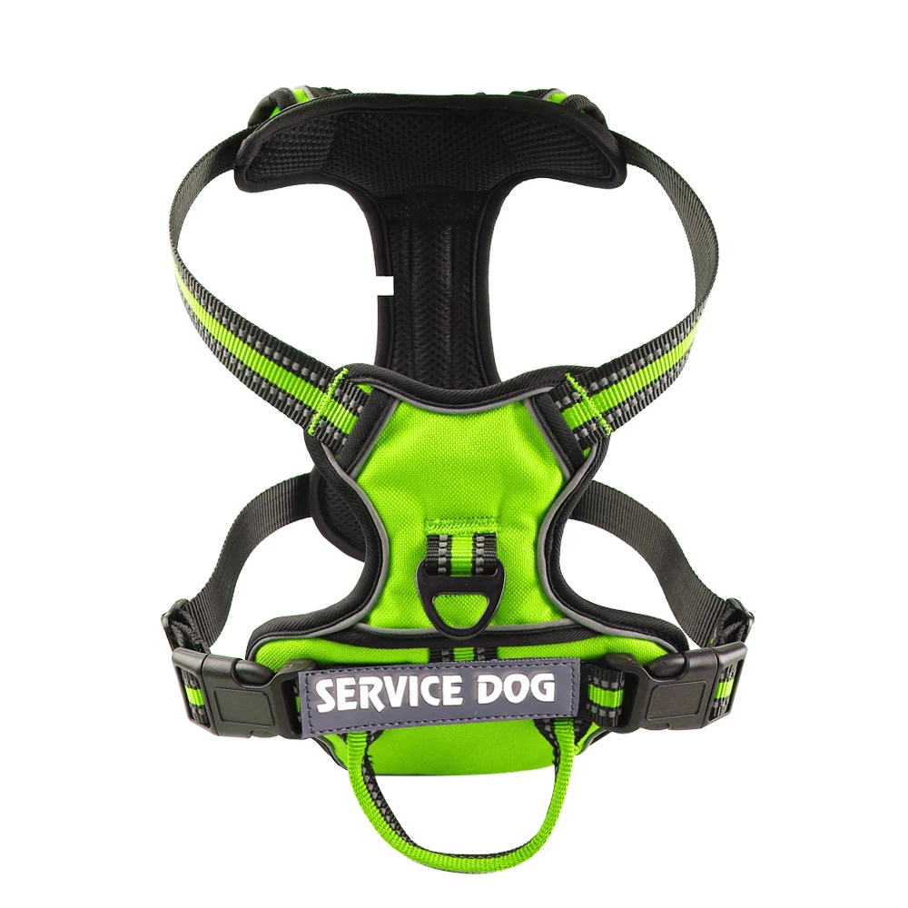 Nylon Dog Harness Vest Reflective Dog Harness Personalized Breathable Adjustable Pet Harness Leash For Small Medium Large Dogs