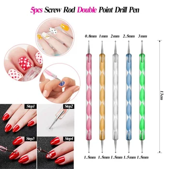 

New Nails Art Beginners Manicure Set Mixed Type Nail Brush/Dotting Pen/Nail Rhinestones Decoration Nail Art Manicure Tools