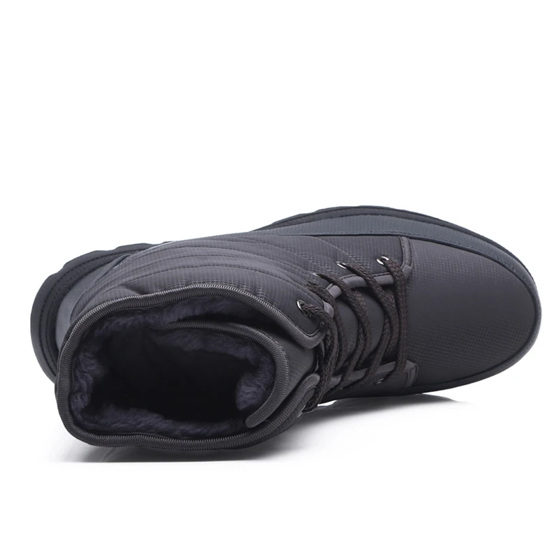 Hemmyi/зимние ботинки; Мужские Водонепроницаемые зимние ботинки на шнуровке; высокое качество; сохраняющие тепло уличные мужские ботинки; поддержка прямой доставки