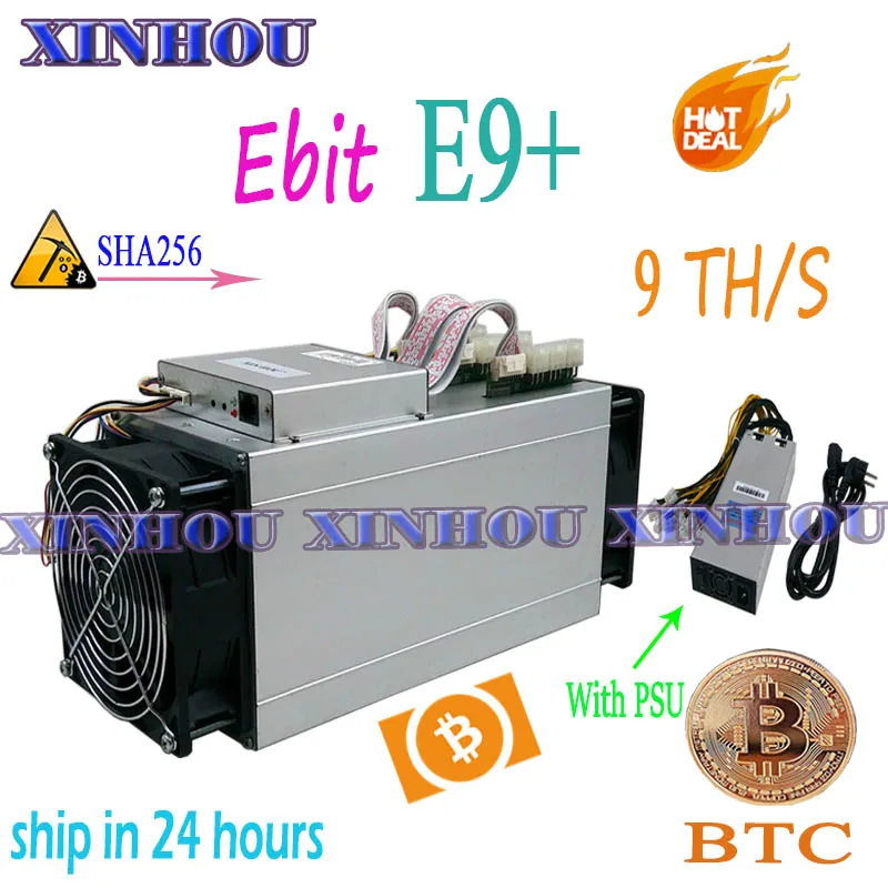 Старый ASIC miner Ebit E9 Plus 9TH/s SHA256 Биткоин BTC BCH добыча лучше, чем Innosilicon T2T T3 M3X M10 antminer s9 Z11 S17 T9 Старый ASIC miner Ebit E9 Plus 9TH/s SHA256 Биткоин BTC BCH добыча лучше, чем Innosilicon T2T T3 M3X M10 antminer s9 Z11 S17 T9