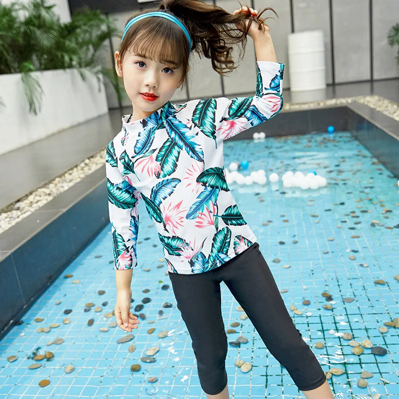 

Children Diving Suit Split Type Two Piece Set Sun-resistant Trousers GIRL'S Quick-Dry Girls Surfing Snorkeling Big Boy Jellyfish