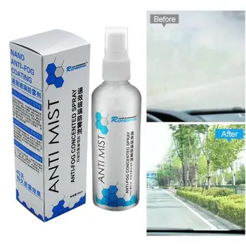 

100ml Automotive Window Anti-fog Agent Long-lasting Residue Remover Cleaner Car Windshield Glass Clean Spray Supplies