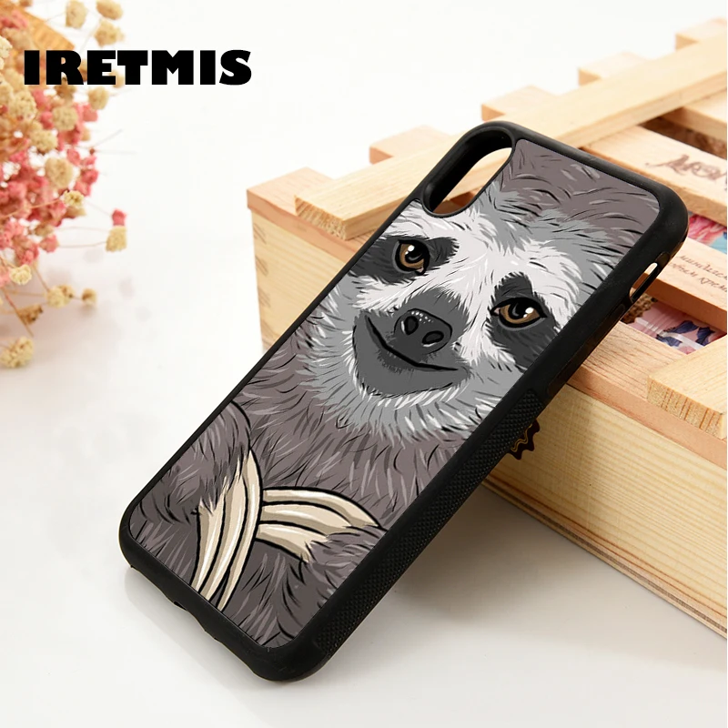 Iretmis 5 5S SE 6 6S Мягкий ТПУ силиконовый чехол для телефона iPhone 7 8 plus X Xs 11 Pro Max XR ленивое
