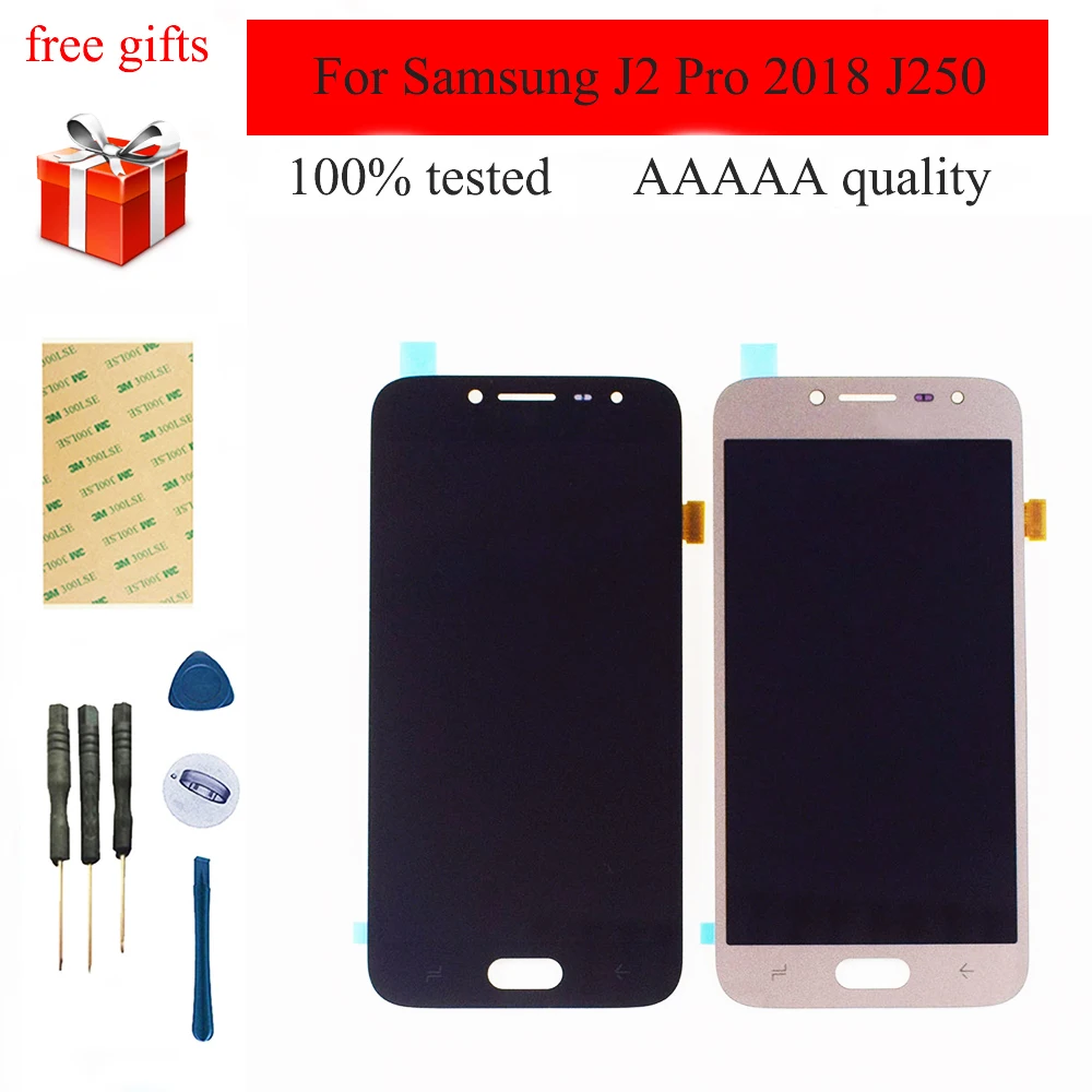 Регулируемый для Samsung J2 Pro 2018 J250 LCD J250F J250H J250M ЖК дисплей модуль монитора + сенсорный